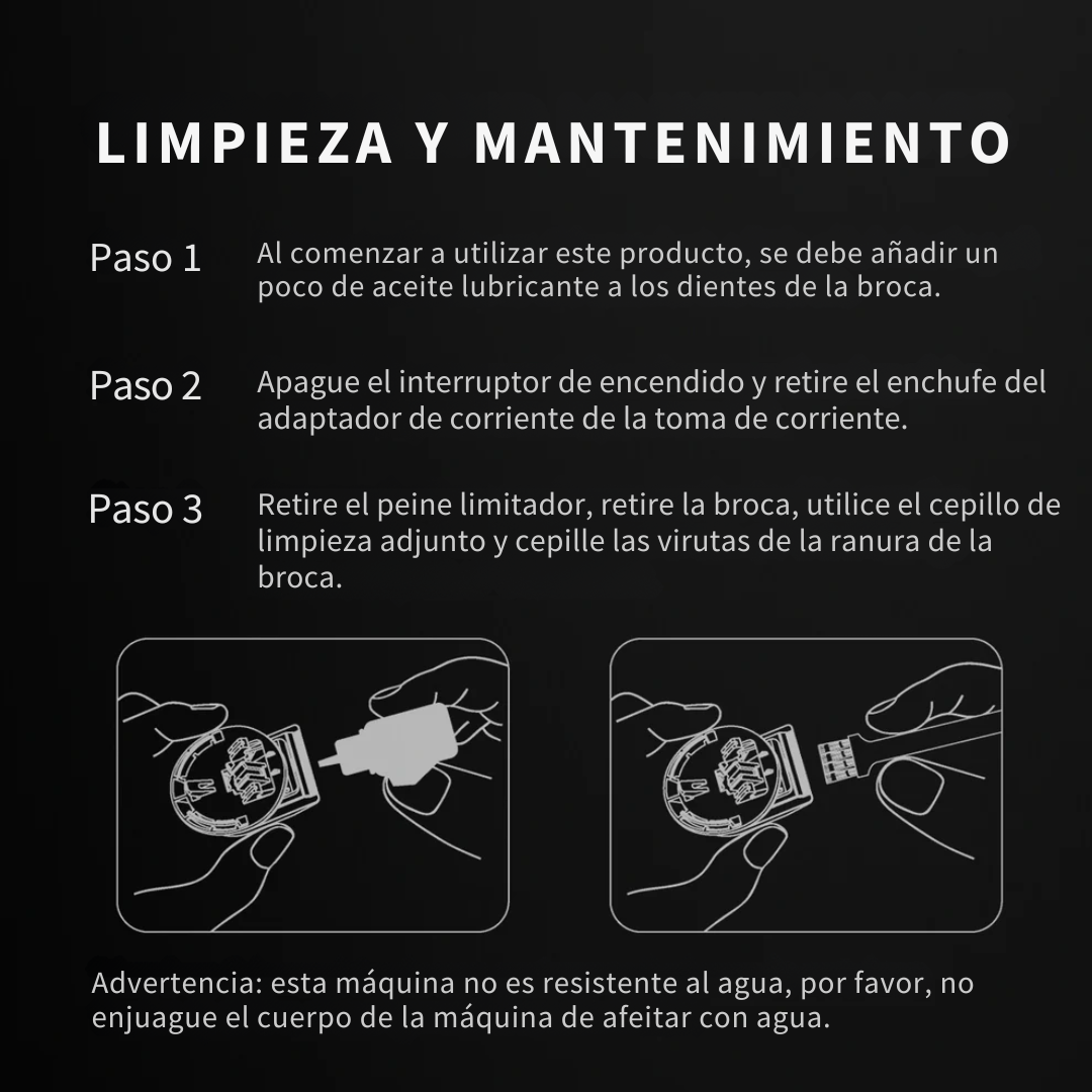 Afeitadora Eléctrica Recargable Resistente al Agua para Todo el Cuerpo®