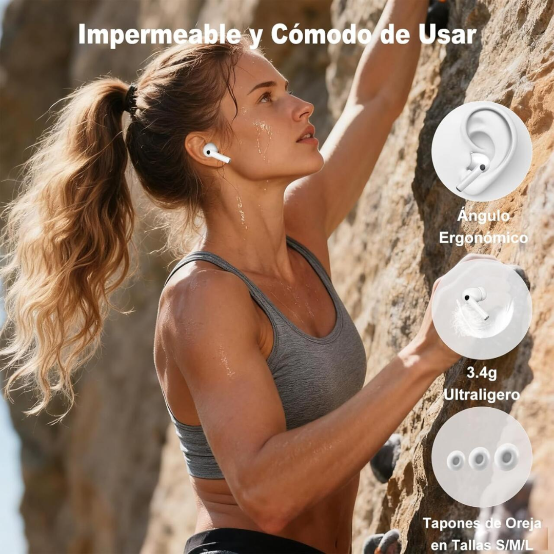 Auriculares Inalámbricos con Pantalla Interactiva