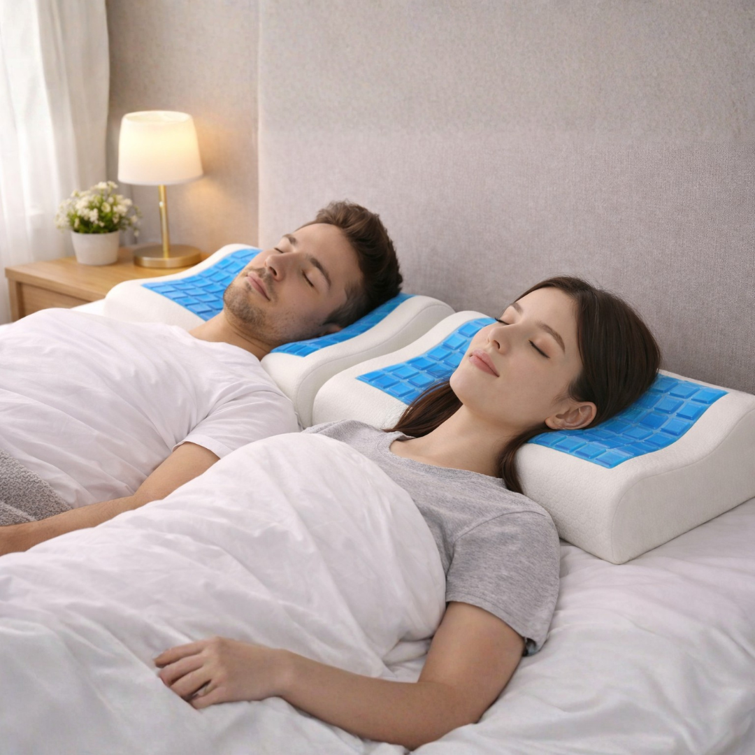 Almohada Cervical de Espuma Viscoelástica con Gel y Certificación de Calidad