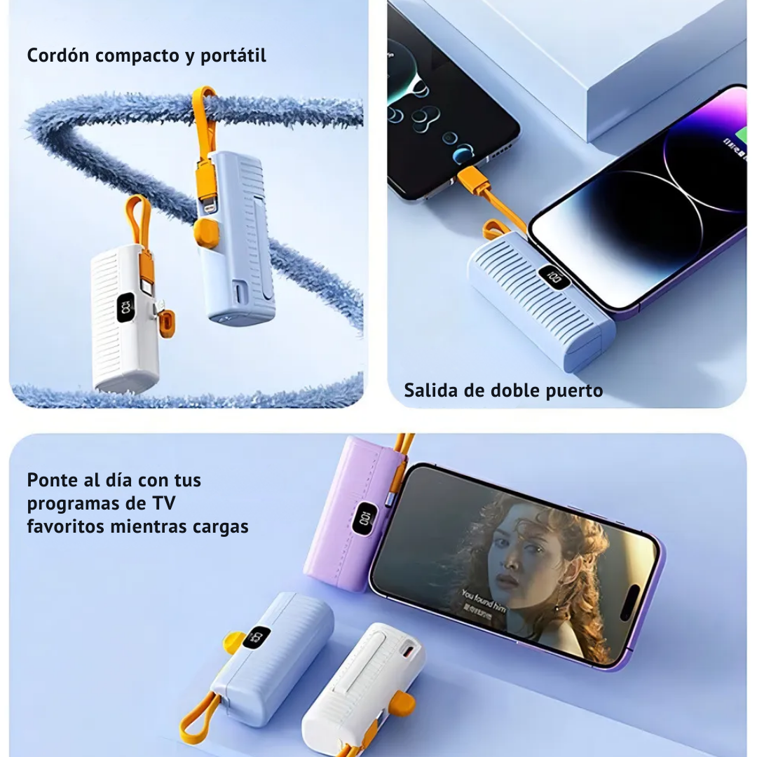 Mini Banco de Energía Portátil con Soporte Integrado®