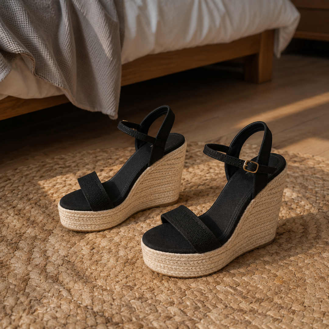 Sandalias de Cuña con Plataforma Trenzada®