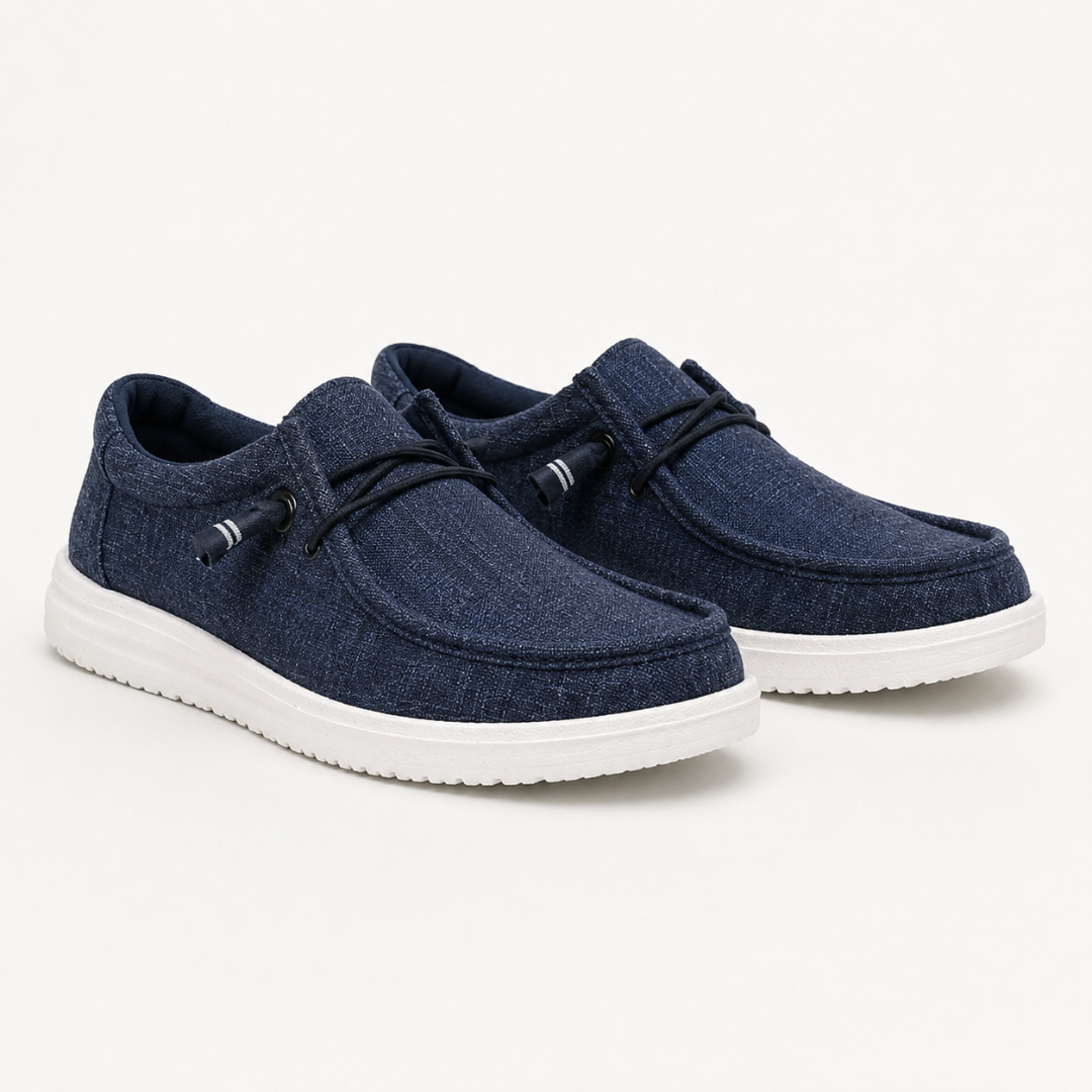 Mocasines informales de tela con cordón elástico®