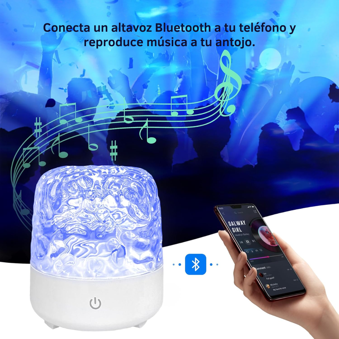 Lámpara con efecto aurora boreal de 16 colores para una atmósfera única®