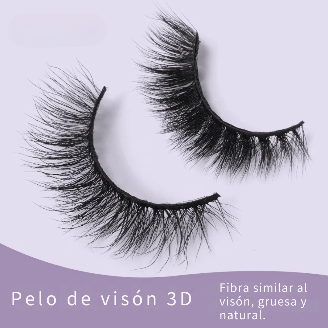 7 Pares de Pestañas postizas naturales®