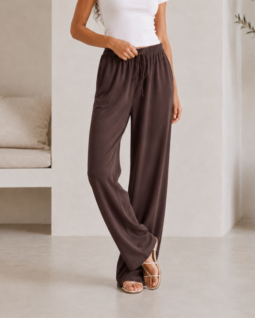 Pantalones Anchos de Corte Recto®