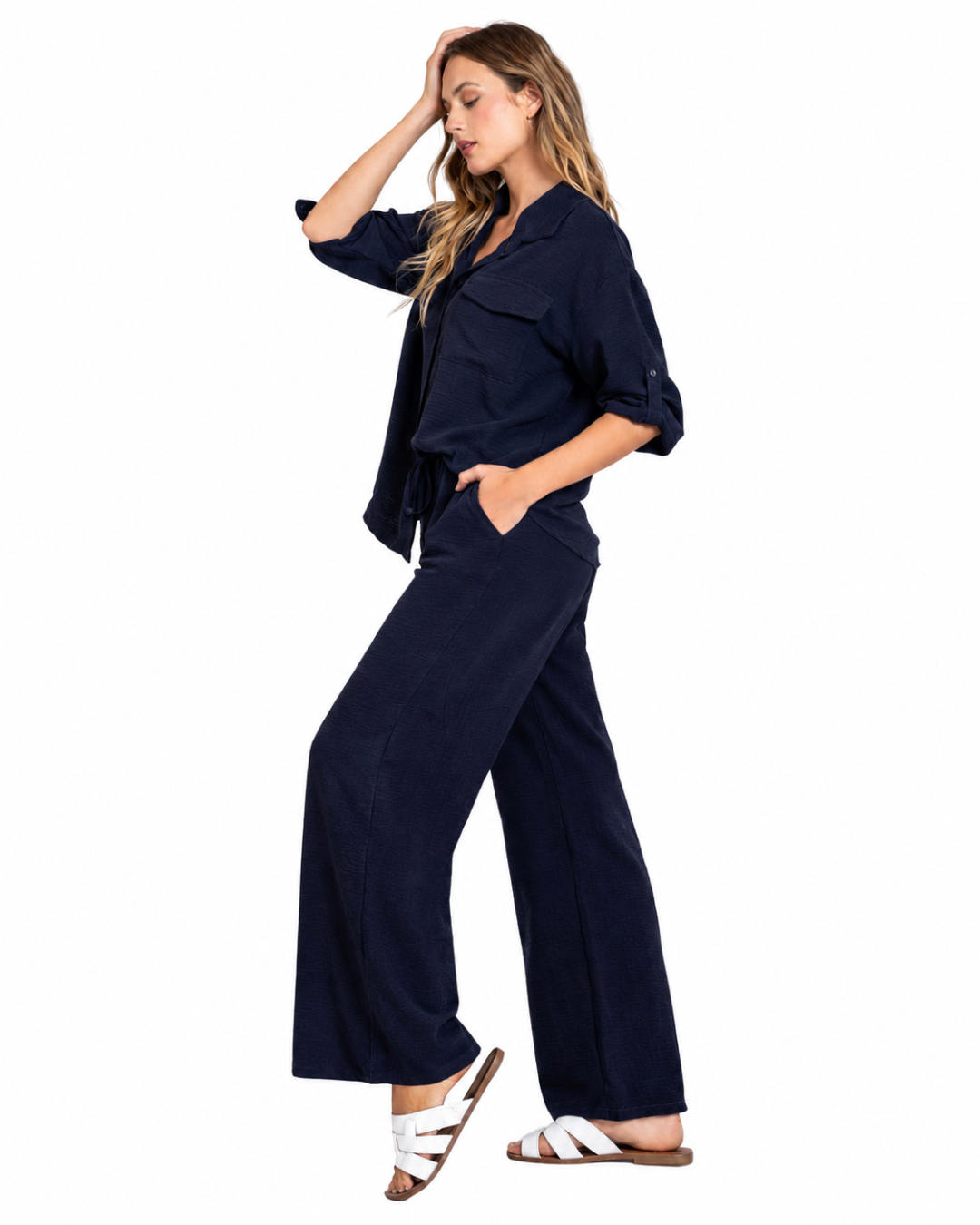 Conjunto de Corte Holgado con Tela Texturizada®