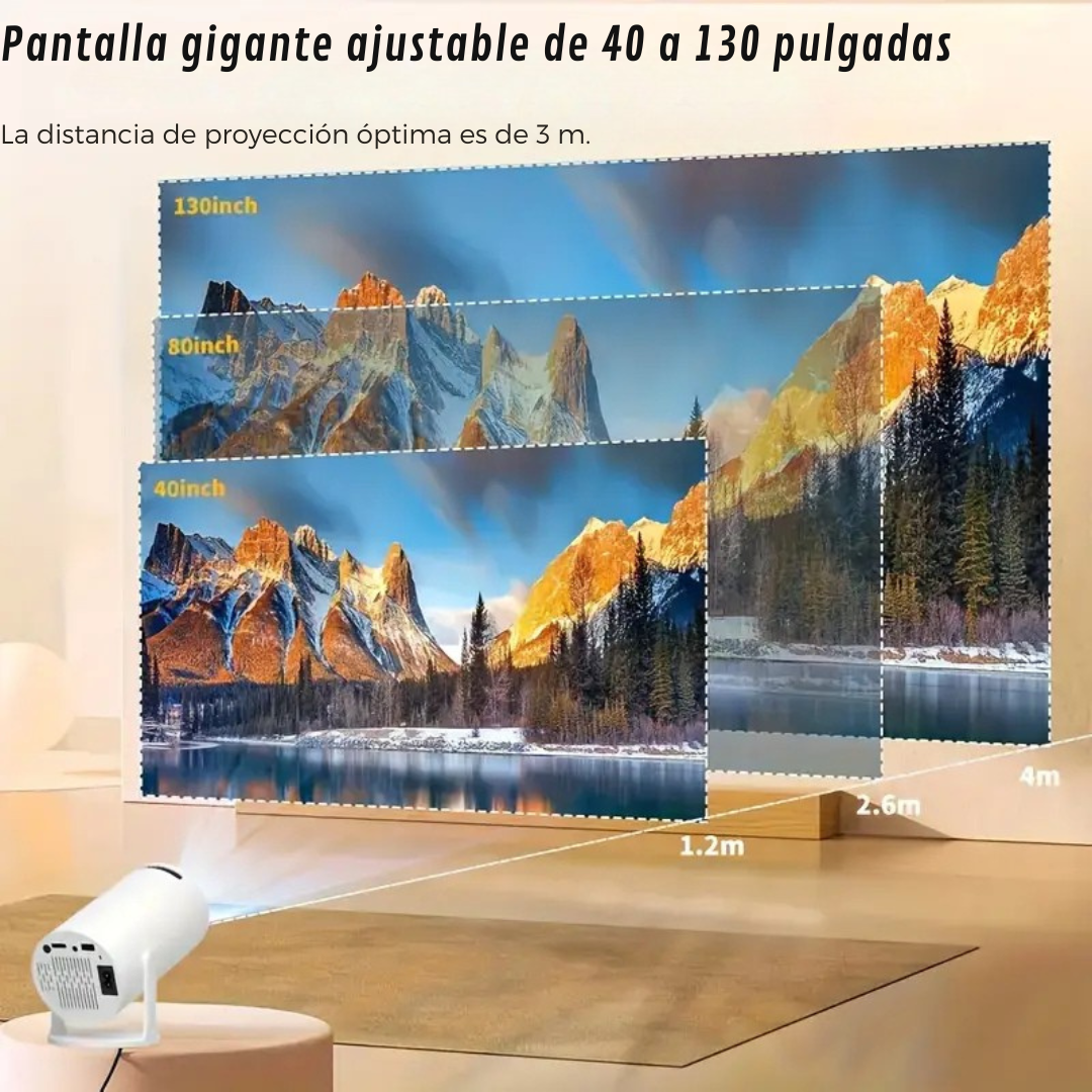 Proyector ultra HD con sistema operativo android