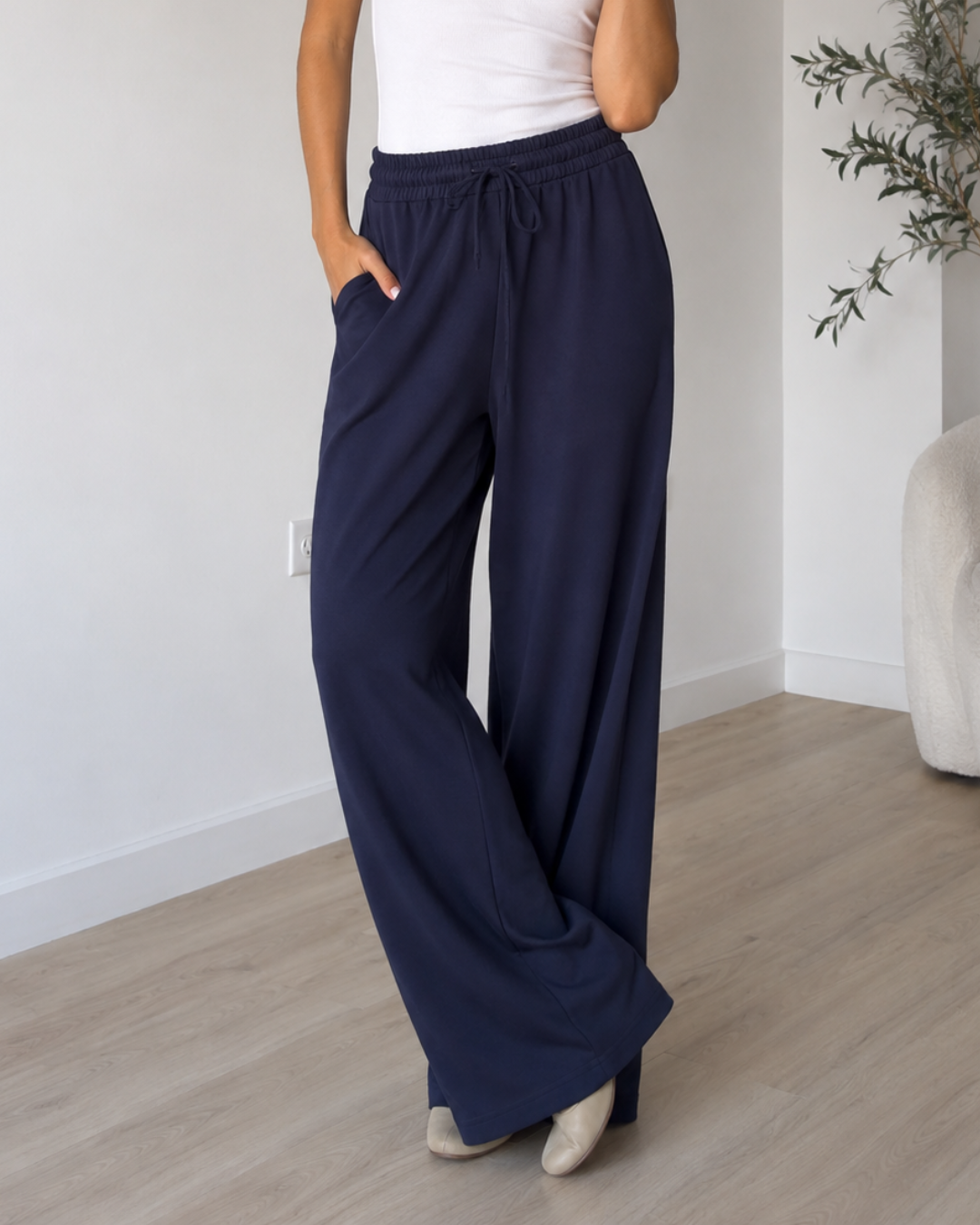 Pantalones Anchos de Corte Recto®