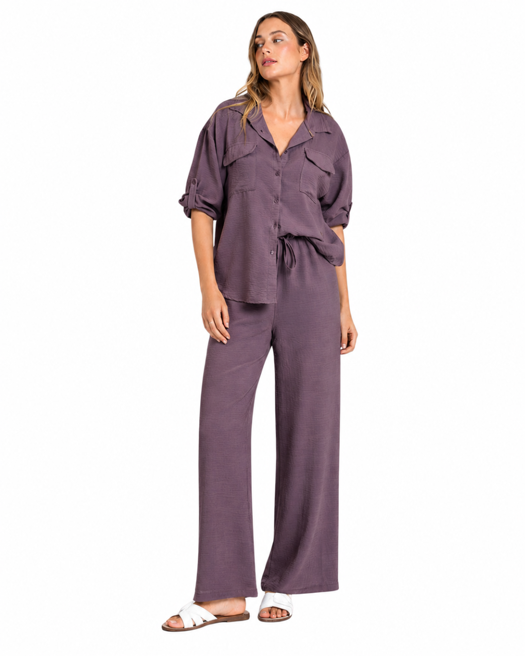 Conjunto de Corte Holgado con Tela Texturizada®