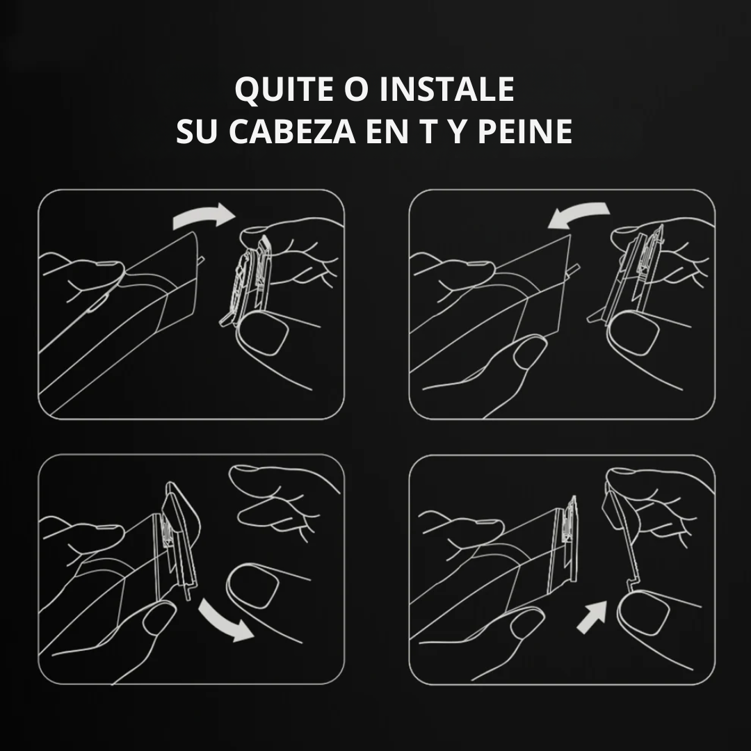 Afeitadora Eléctrica Recargable Resistente al Agua para Todo el Cuerpo