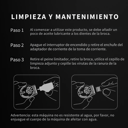 Afeitadora Eléctrica Recargable Resistente al Agua para Todo el Cuerpo