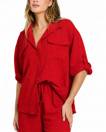 Conjunto de Corte Holgado con Tela Texturizada®
