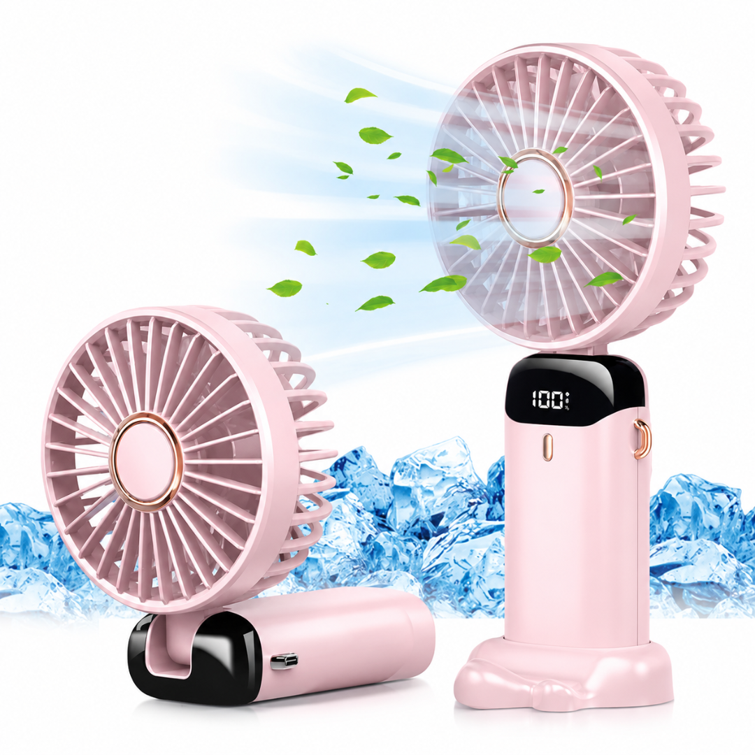 Ventilador Portátil Recargable con Pantalla Digital®