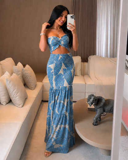 Vestido de Dos Piezas con Estampado Tropical®