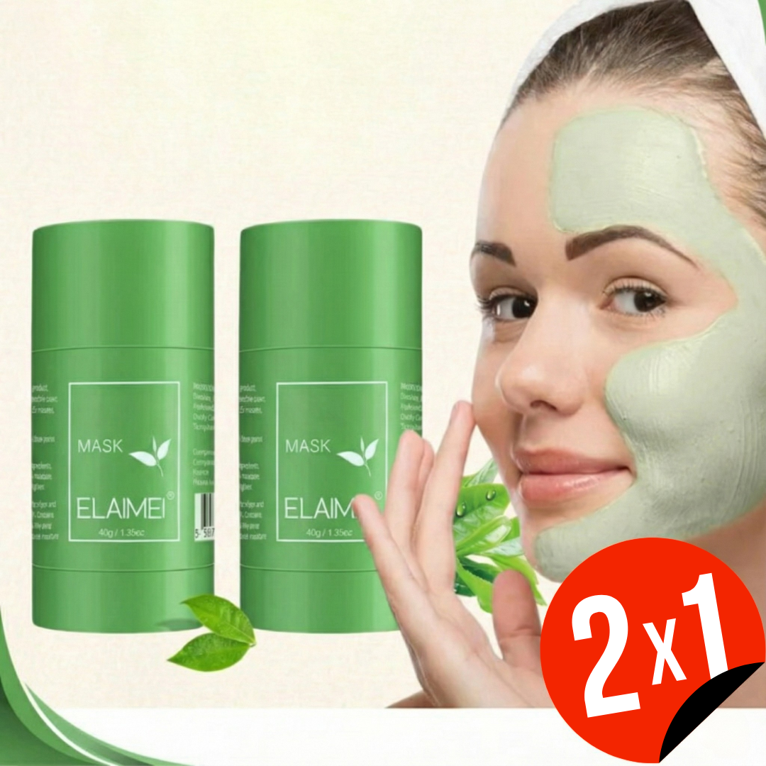 Mascarilla facial de té verde anti-puntos negros - 40g (OFERTA 2X1)