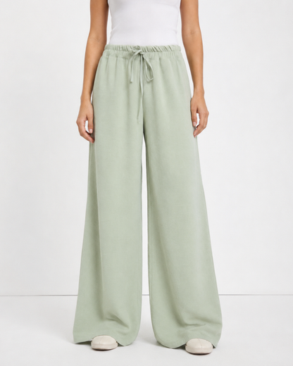 Pantalón Palazzo con Cintura Elástica