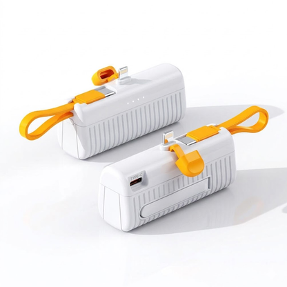 Mini Banco de Energía Ultra Compacto con Cable Integrado