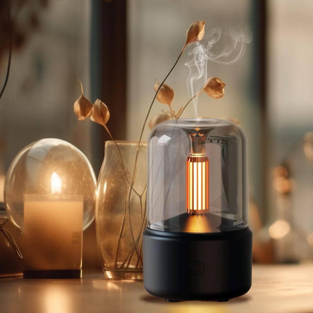 Humidificador de Aromaterapia con Luz Ambiental y Conexión USB