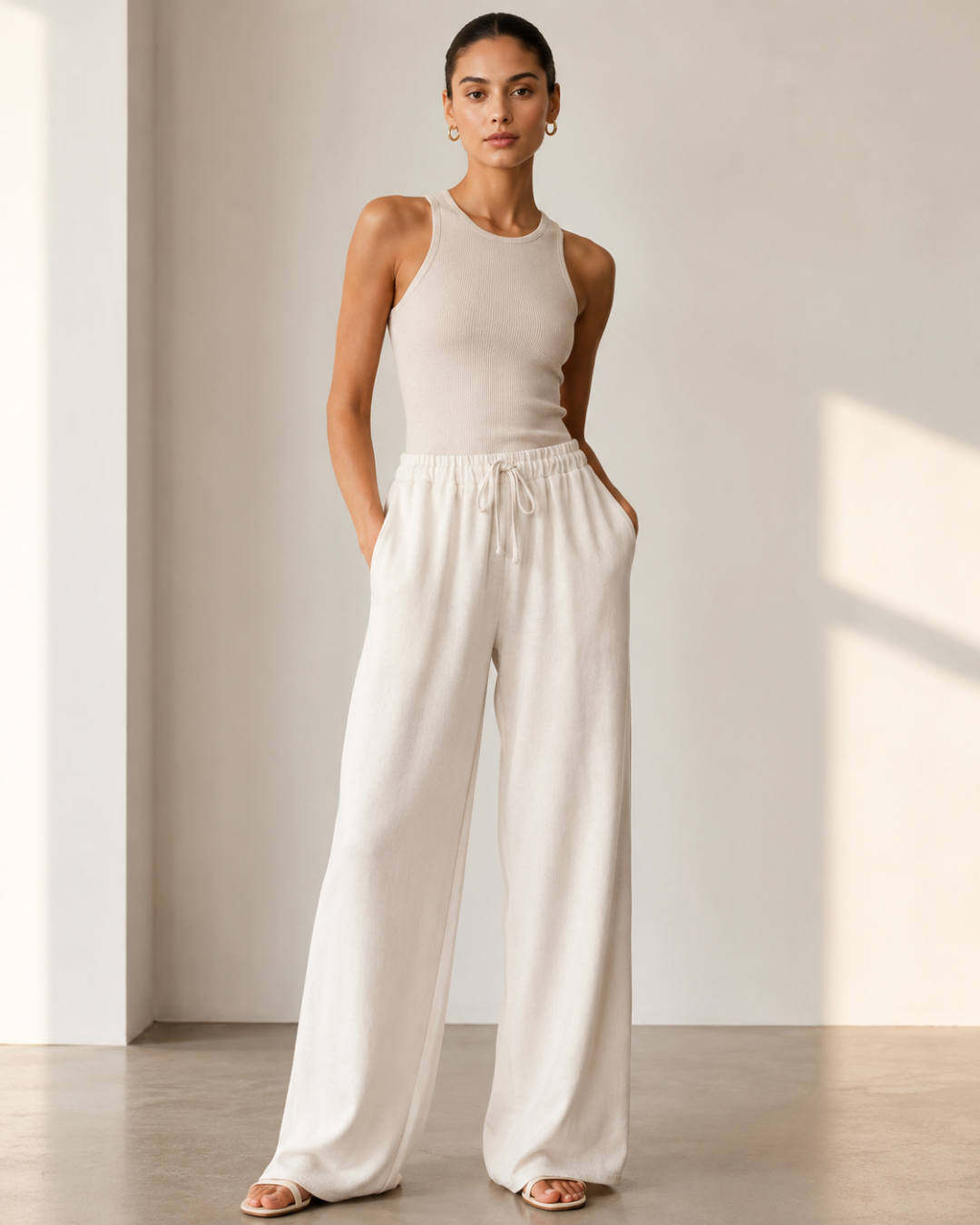 Pantalones Anchos de Corte Recto®