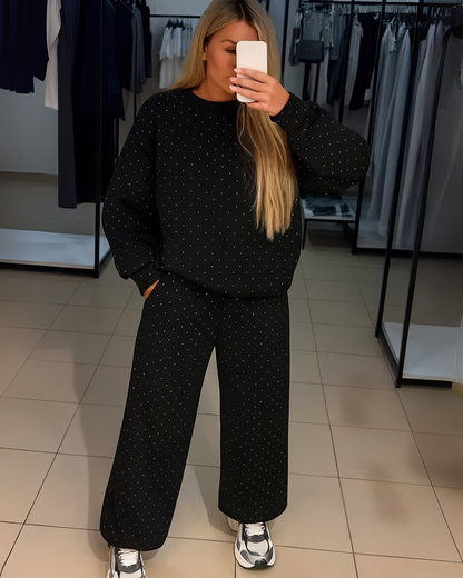 Conjunto de dos piezas con detalles brillantes para Mujer