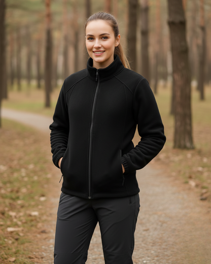 Chaqueta de cuello alto para mujer