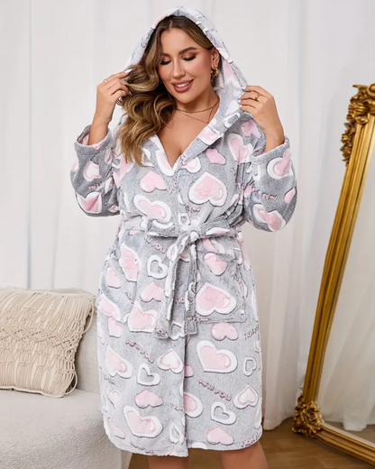 Camisón con Estampado de Corazón para Mujer