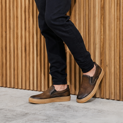 Mocasines de piel con elásticos laterales®