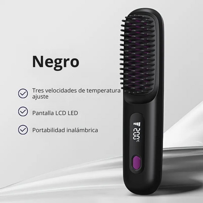 Cepillo inalámbrico con pantalla LCD y calefacción rapida®