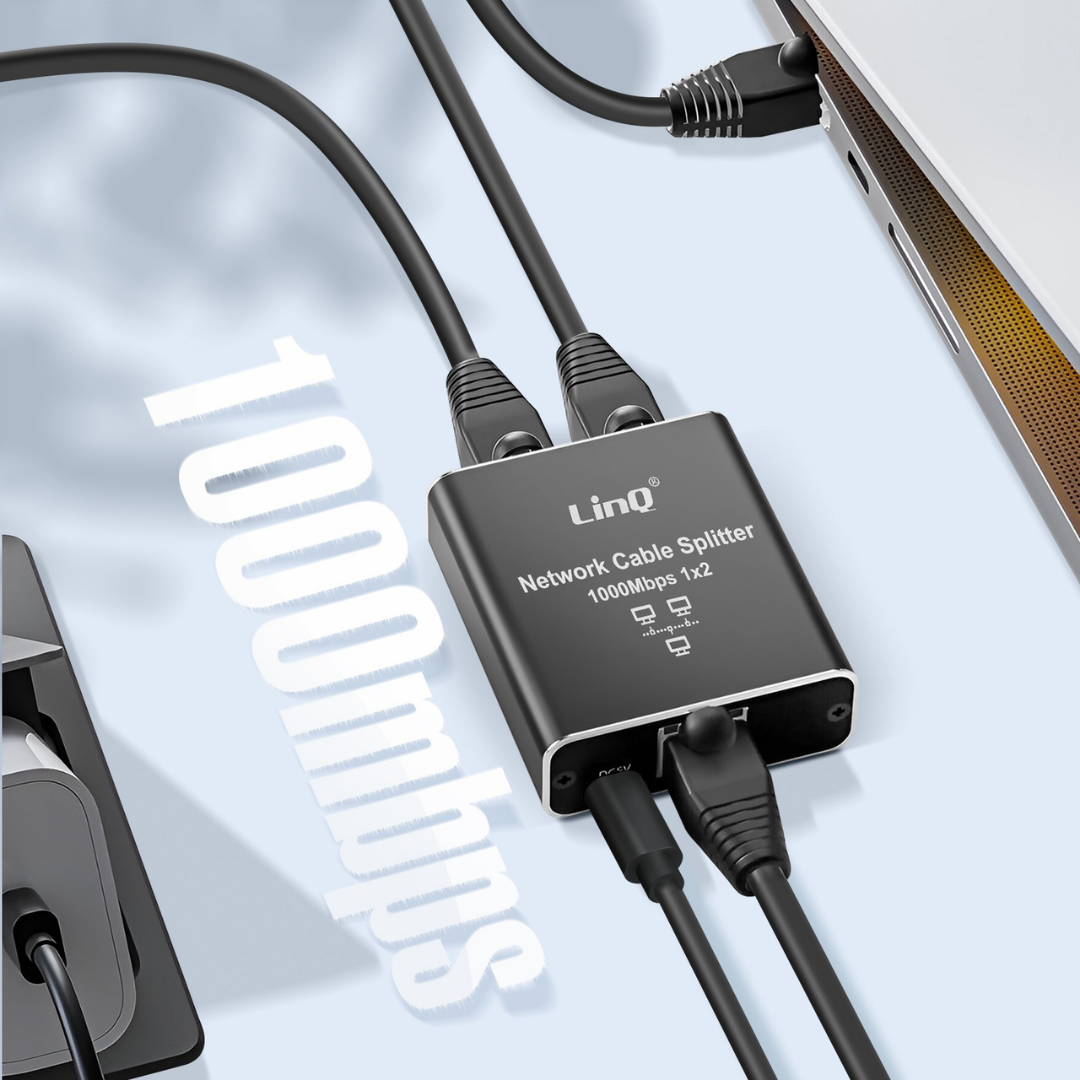 Duplicador Ethernet Gigabit 1000 Mbps