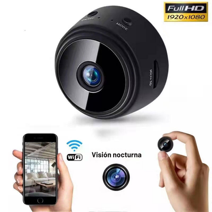Mini Cámara de Vigilancia con Visión Nocturna y Monitoreo Remoto