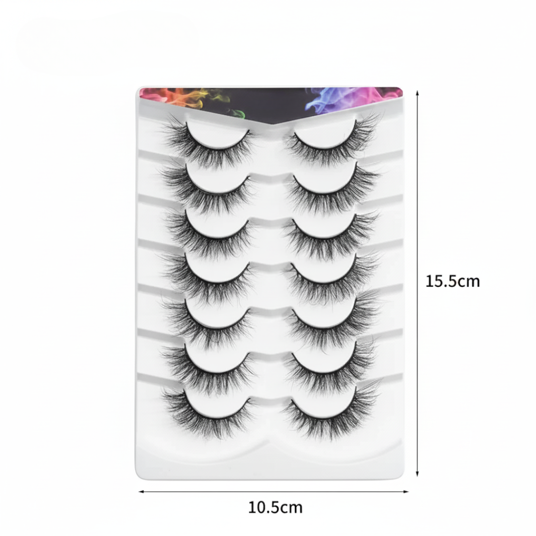 7 Pares de Pestañas postizas naturales®