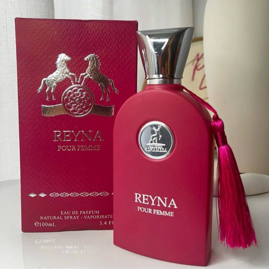 Perfume reyna con esencia elegante de 100 ml.