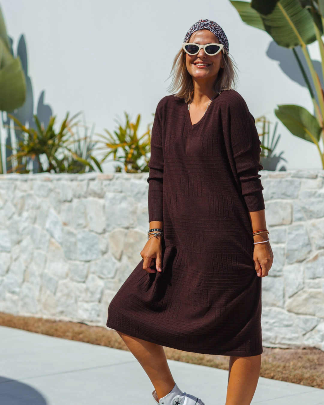 Vestido Oversize Manga Larga
