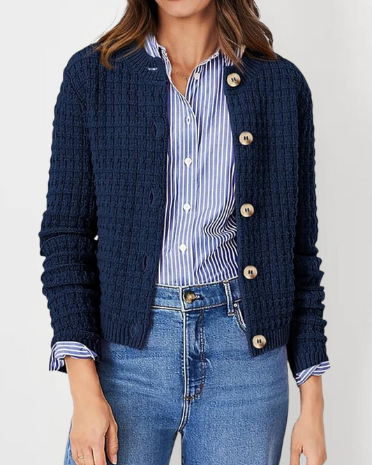 Cardigán de Punto con Botones para Mujer