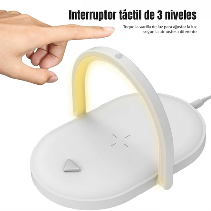 Cargador 3 en 1 con Luz Nocturna