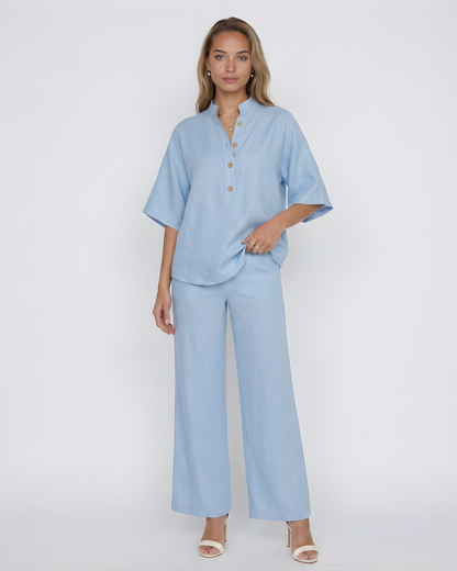 Conjunto de Lino de Dos Piezas
