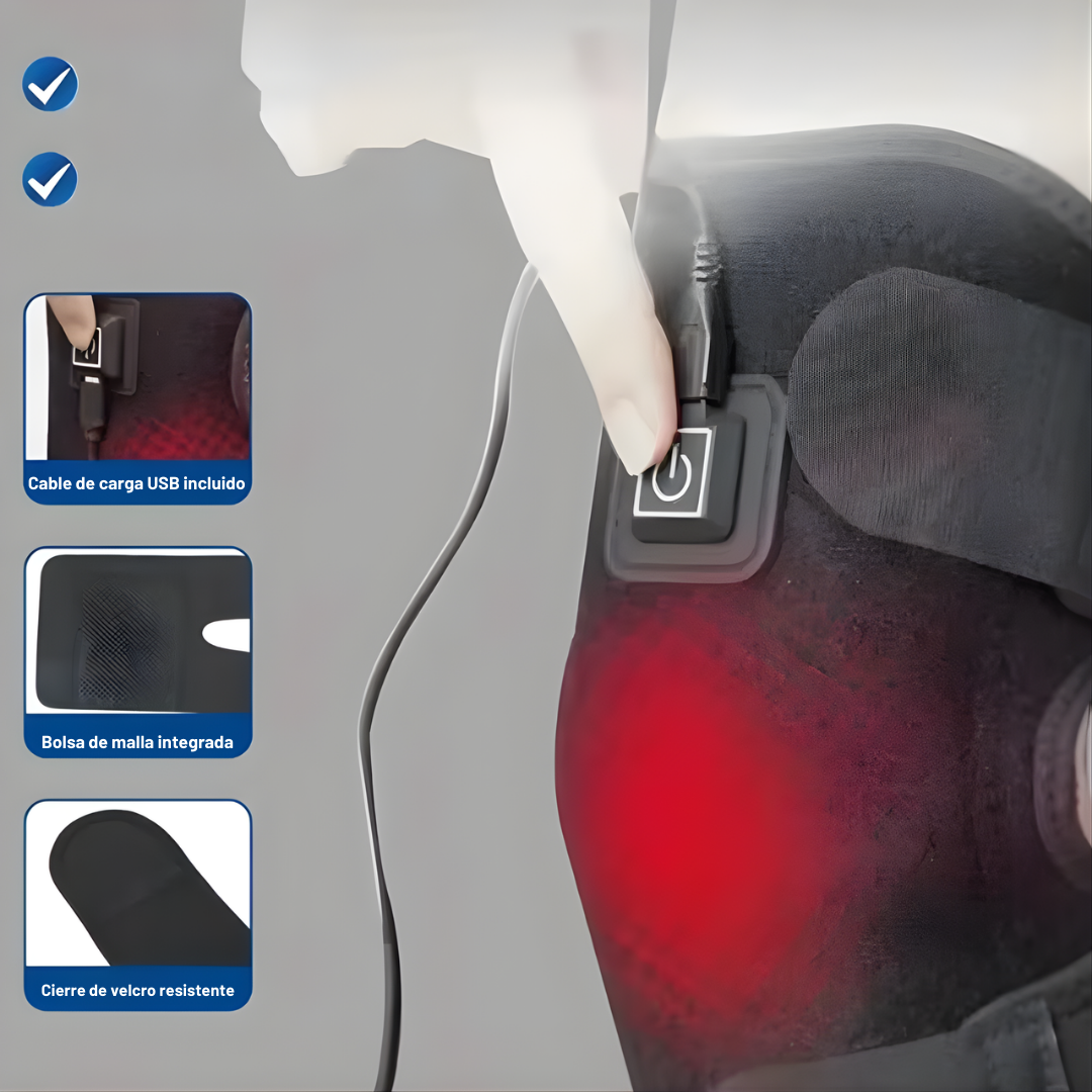 Rodillera Térmica con Calentamiento Ajustable