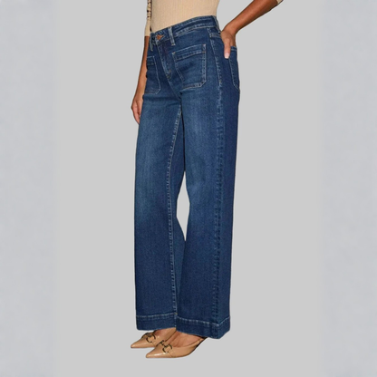Pantalones Vaqueros de Silueta Amplia con Diseño Elevado®
