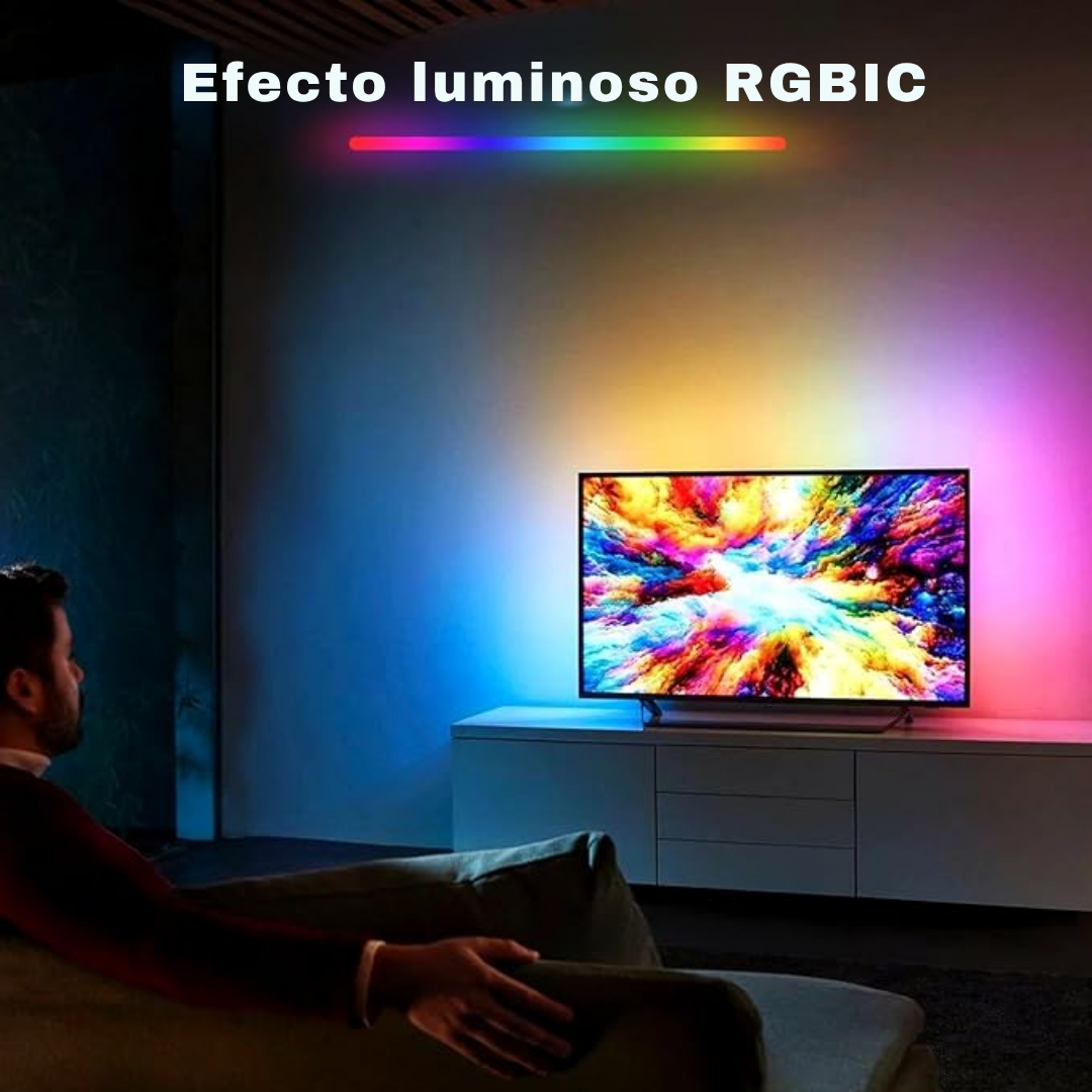 Kit de retroiluminación LED RGB que cambian de color para TV inteligente con caja de sincronización HDMI 4K30Hz, 16.4 pies para 55-75 pulgadas