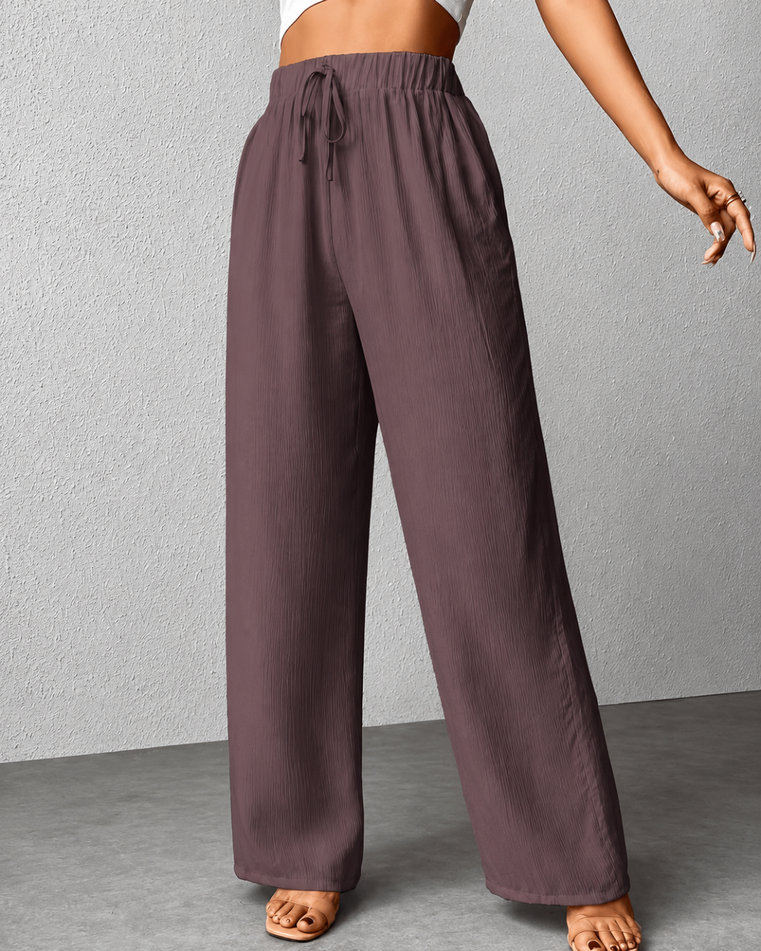 Pantalón Holgado Plisado
