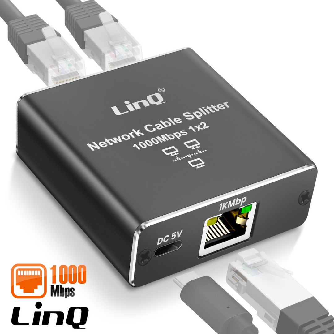 Duplicador Ethernet Gigabit 1000 Mbps