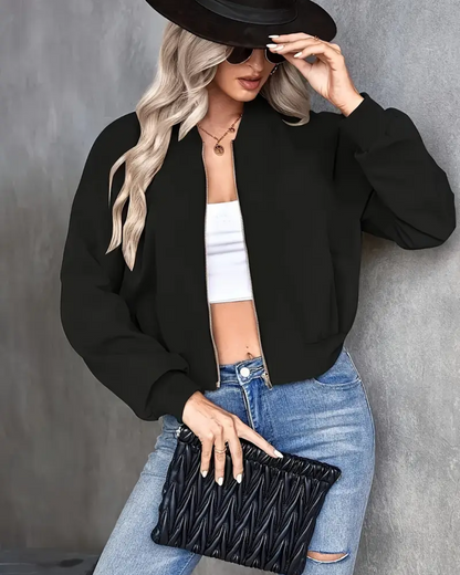 Chaqueta de cremallera para mujer