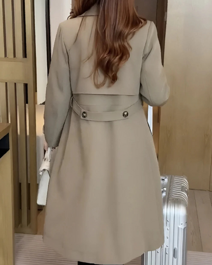 Gabardina con botones dobles para mujer®