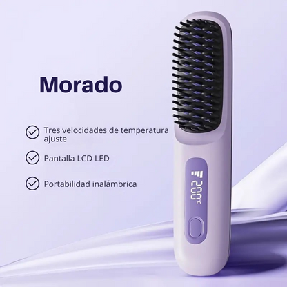 Cepillo inalámbrico con pantalla LCD y calefacción rapida®