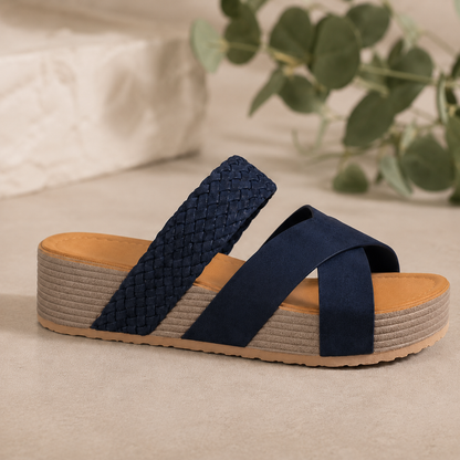 Sandalias de Cuña con Tiras Cruzadas®