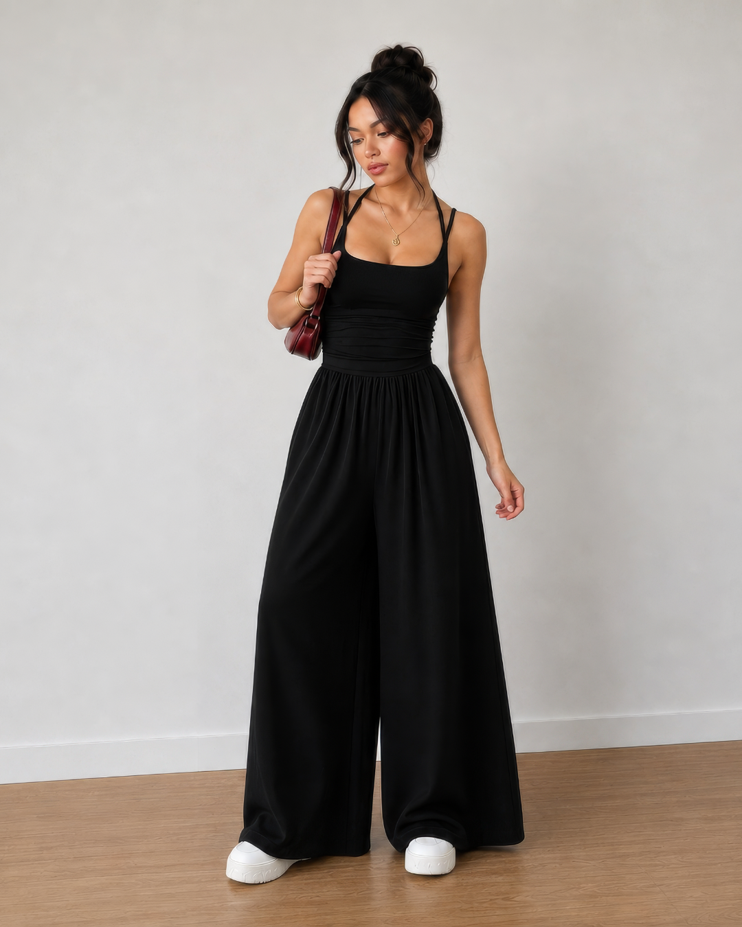 Conjunto Elegante de Top y Pantalón
