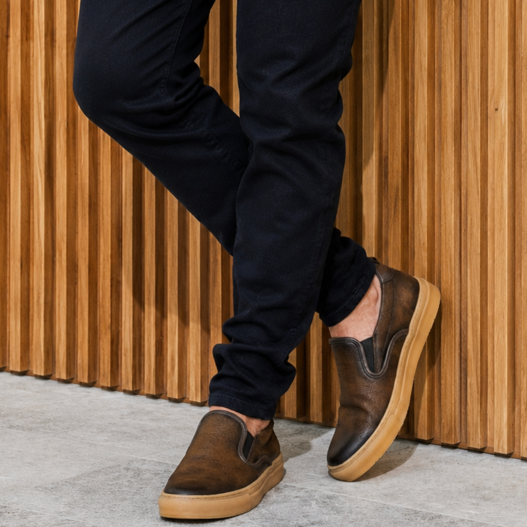 Mocasines de piel con elásticos laterales®