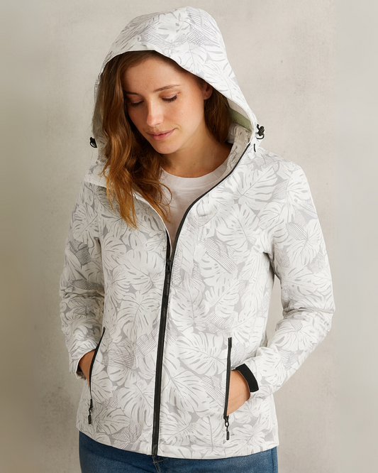 Chaqueta con Capucha Extraíble y Estampado para Mujer
