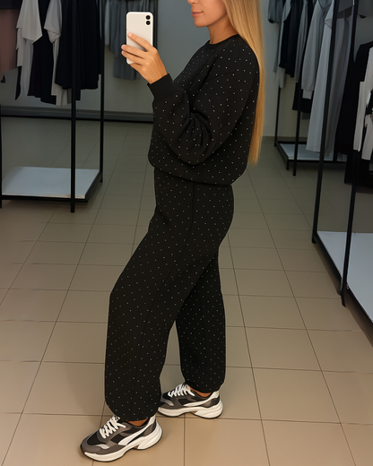 Conjunto de dos piezas con detalles brillantes para Mujer