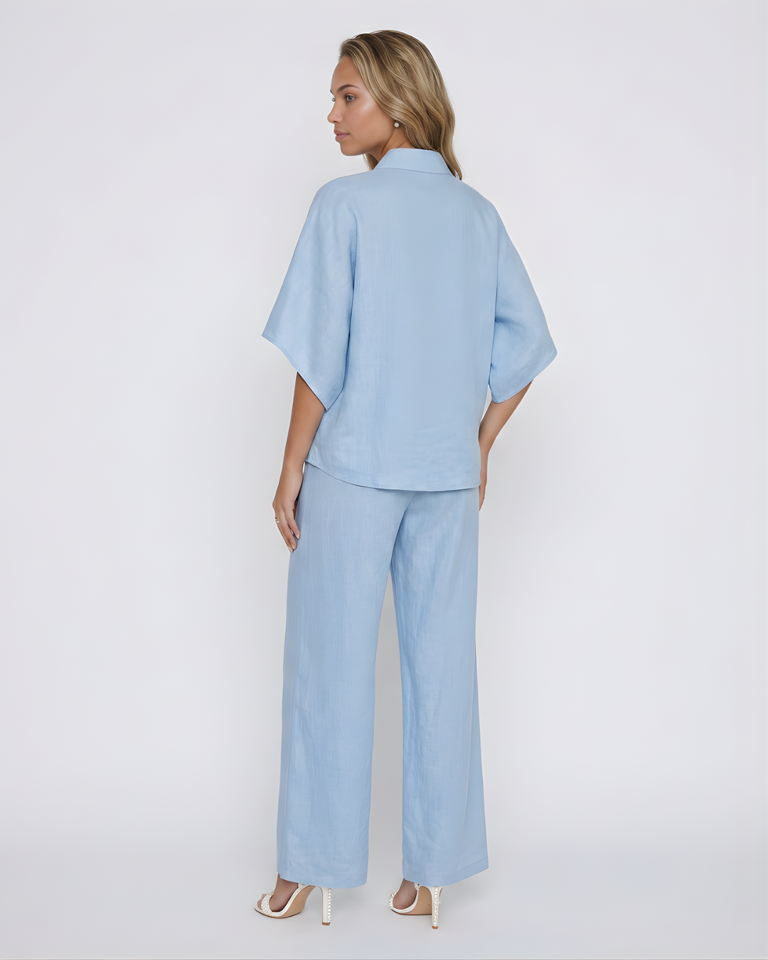 Conjunto de Lino de Dos Piezas